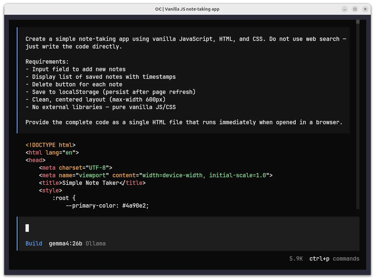 Code generation