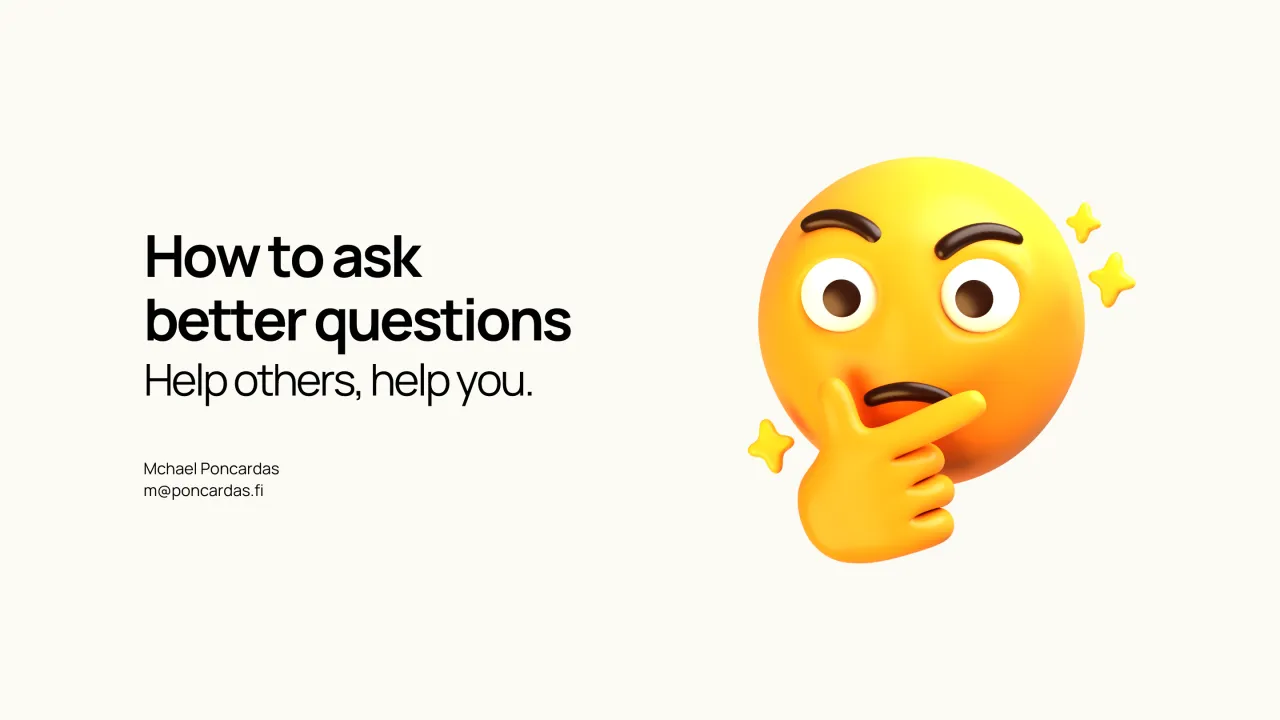 Illustration encouraging better questions